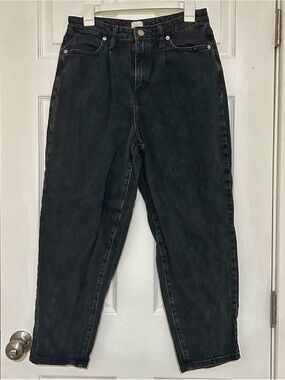 Black Size 10 a new day high rise tapered pleated “mom” Jeans